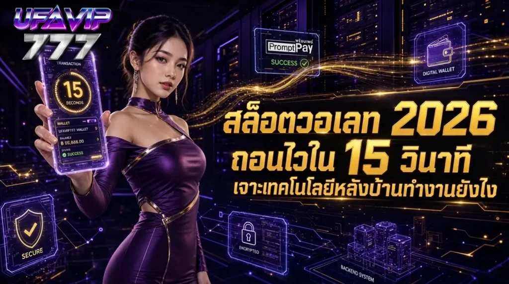 UFAVIP777 สล็อตวอเลท 2026 ถอนเว็บสล็อตไวใน 15 วินาที