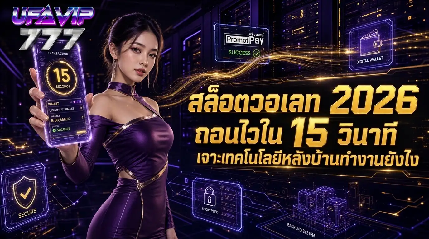 สล็อตวอเลท 2026 ถอนไวใน 15 วินาที เจาะเทคโนโลยีหลังบ้านทำงานยังไง