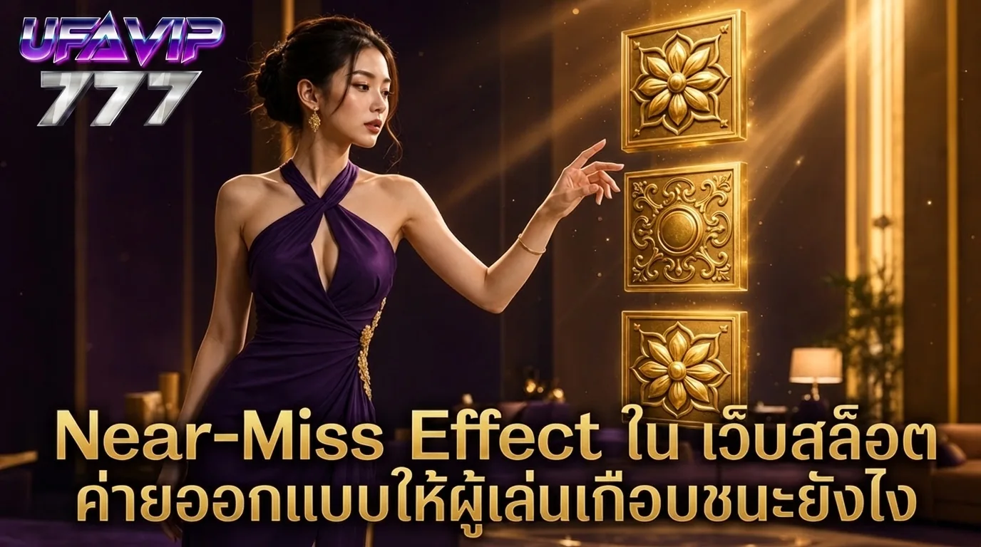 Near-Miss Effect ใน เว็บสล็อต ค่ายออกแบบให้ผู้เล่นเกือบชนะยังไง