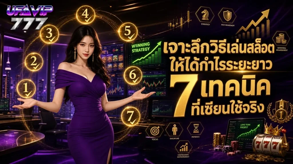 UFAVIP777 7 เทคนิคเซียนใช้จริง เล่นเว็บสล็อตให้ได้กำไรระยะยาว