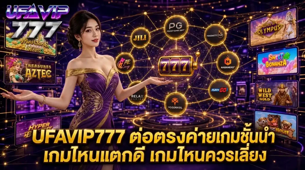 UFAVIP777 สล็อตเว็บตรง ต่อค่ายเกมชั้นนำ เกมไหนแตกดีต้องรู้